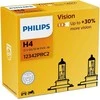 Philips lemputė H4 12V 55W P43t Vision +30%, DUO, 12342PRC2