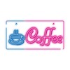 Pakabinamas šviestuvas TelForceone Neon PLEXI LED COFFEE rožinė mėlyna NNE11 Neolia