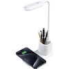 Rebeltec stalinė lempa su indukciniu įkrovimu QI Rebeltec W601 15W didelės spartos W601 balta