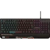 Rebeltec „Shark“ viso dydžio RGB žaidimų klaviatūra su integruotu riešo atrama, atspari vandeniui.
