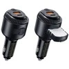 Įkroviklis Remax YATOY serijos automobilinis įkroviklis su kvapu 60W PD QC RCC353 1xUSB +1xUSB-C juodas