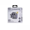 Įkroviklis Remax ŁAD PODRÓŻNA REMAX CHARGER SET 30W RP-U192 EU/UK/US Juodas