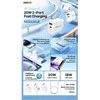 Įkroviklis Remax RP-U120 20W USB-C/USB-A + USB-C to USB-C cable 1.0m baltas
