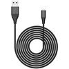 Riversong kabelis Alpha S USB - žaibas 1,0m 2,4A juodas CL32