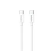 Riversong kabelis Lotus 08 USB-C - USB-C 1,0m 3A light pilkas CT76