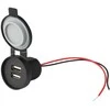 Canyon Vandeniui atsparus automobilio, motociklo ir valties įkroviklis, išėjimas: 2xUSB-A 2x5V2,4A įėjimas: 12V24V IP67