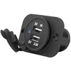 LTC Oem USB automobilinis įkroviklis 12/24V 1A+2.1A montavimui LXG526