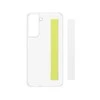 112803 Dėklas Samsung EF-XG990CWEGWW S21 FE 5G G990 baltos spalvos Slim Strap Cover