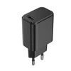 Maxlife "Setty" įkroviklis 1x USB 3A juodas + USB-C kabelis 1,0 m