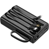 Setty išorinė baterija 20000 mAh su laidais SPB-LC-220 juoda
