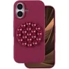Dėklas Silikoninis lipdukas, skirtas „iPhone 17 6,3“ bordo spalvos