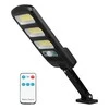 Sieninis šviestuvas LTC Saulės šviestuvas LTC 3 x LED COB 24 W, 1800 lm, judesio ir prieblandos jutiklis, 1800 mAh baterija, pultelis.