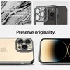 Dėklas Spigen Optik Crystal, chrome pilkos spalvos – Apple iPhone 14 Pro