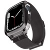 Dėklas „Spigen Metal Fit Pro“, grafito spalvos – „Apple Watch 9/8/7“ (45 mm)