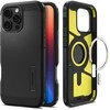 Spigen Tough Armor MagSafe su stoveliu Apple iPhone 16 Pro – dėklas telefonui juodos spalvos