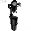Remax UCHWYT SAM T-PHOX TH-07 Z UCHWYTEM NA KUBEK CUP HOLDER Juodas