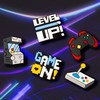 Telforceone 3D lipdukų „GameOn“ 5 vnt. rinkinys