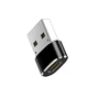 TelForceone Adapteris USB-C - USB juodas nefasuotas