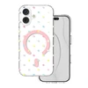 Telforceone „Bubble Dots Mag“ dėklas, skirtas „iPhone 17 6,3“ (baltas)