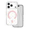 TFO Telforceone „Bubble Dots Mag“ dėklas, skirtas „iPhone 17 Pro 6,3“ / „18 Pro 6,3“; baltas