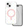 Telforceone „Bubble Dots Mag“ dėklas, skirtas „iPhone 15 6,1“; baltas