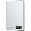 Telforceone BWOO aliuminio magnetic power bank P75 PD 20W 5000 mAh with digital display and USB-C port sidabrinis