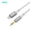 Telforceone BWOO AUX laidas, jungiamas per „Lightning“ į 3,5 mm garso jungtį, AUX073