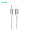 Telforceone BWOO AUX laidas, jungiamas per „Lightning“ į 3,5 mm garso jungtį, AUX073