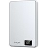 Telforceone BWOO itin plonas aliuminio magnetinis išorinis akumuliatorius P76 PD 20W 10000 mAh su skaitmeniniu ekranu ir USB-C prievadu, juodas