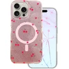 Dėklas Telforceone Cherry Mag case for iPhone 16 Pro Max 6,9" glitter