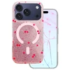 Telforceone „Cherry Mag“ dėklas, skirtas „iPhone 17 Pro / 18 Pro 6,3“ blizgučiams