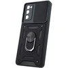 Telforceone Defender Slide telefono dėklas , skirtas Samsung Galaxy S20 FE / S20 Lite / S20 FE 5G, juodos spalvos