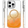 Dėklas Telforceone Epoxy Mag case for iPhone 15 Pro 6,1" oranžinis