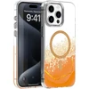 Dėklas Telforceone Epoxy Mag case for iPhone 15 Pro 6,1" oranžinis