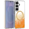 Dėklas Telforceone Epoxy Mag case for Samsung Galaxy S24 / S25 oranžinis