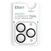 Telforceone Etteri camera lens protector for iPhone 15 Pro / 15 Pro Max juodas