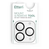 Telforceone Etteri camera lens protector for iPhone 17 Pro / 17 Pro Max juodas