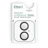 Telforceone Etteri camera lens protector for iPhone 16 / 16 Plus juodas