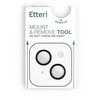 Telforceone Etteri camera lens protector for iPhone 15 / 15 Plus juodas