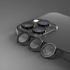 Telforceone Etteri camera lens protector for iPhone 15 Pro / 15 Pro Max juodas