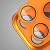Telforceone Etteri full camera lens guard for iPhone 17 Pro Max oranžinis