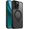 Telforceone Etteri Matt Mag Ring Apple iPhone 15 Pro Max 6,7" dėklas telefonui juodos spalvos