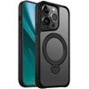 Telforceone Etteri Matt Mag Ring Apple iPhone 14 Pro 6,1" dėklas telefonui juodos spalvos