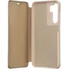 Dėklas Telforceone Fold Mirror View Case for Samsung Galaxy S23 auksinis