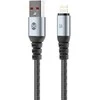 Forever Braix laidas USB – Lightning 1,0 m 3A juodas