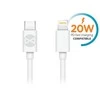Forever kabelis USB-C - Lightning 1,0 m 20W baltos spalvos