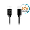 Forever kabelis USB-C - USB-C 1,0 m 60W juodos spalvos