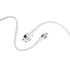 Forever Flexible kabelis USB - Lightning 1,0 m 2.4A baltos spalvos