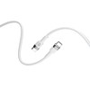 Forever Flexible kabelis USB-C - USB-C 2,0 m 100W baltos spalvos