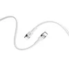 Forever Flexible kabelis USB-C - USB-C 1,0 m 60W baltos spalvos
